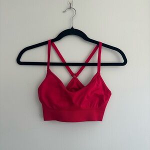 Bright Pink Women's Strappy Bralette Gymshark